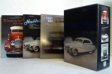 Gloor "Personenwagen - Klassische Wagen - Nachkriegswagen"  Automobile-History 1985 three volumes in slipcase (6672)